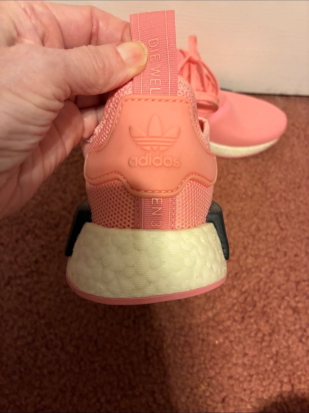 Women’s Adidas Athletic Sneakers - Breathable Lace-Up Pink colored Shoes, Size 8 - Picture 6 of 13